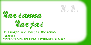 marianna marjai business card